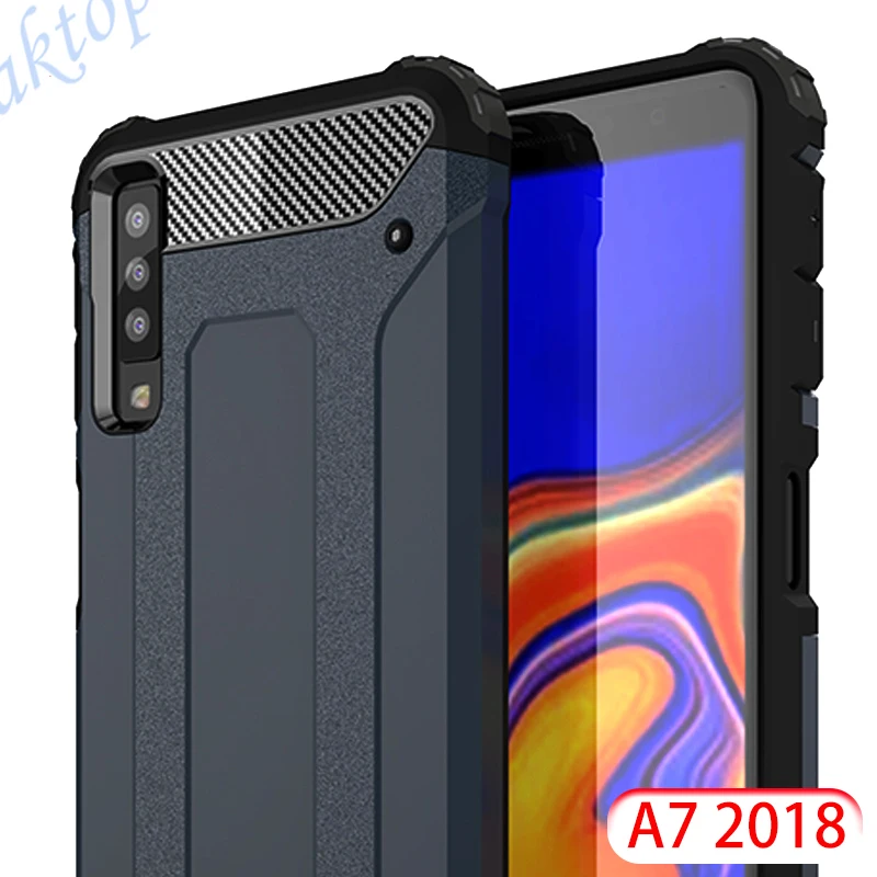 Противоударный чехол 2 в 1 для samsung Galaxy A7 2018 A750 A750f A 750 7 Armor Тонкий Жесткий ПК +