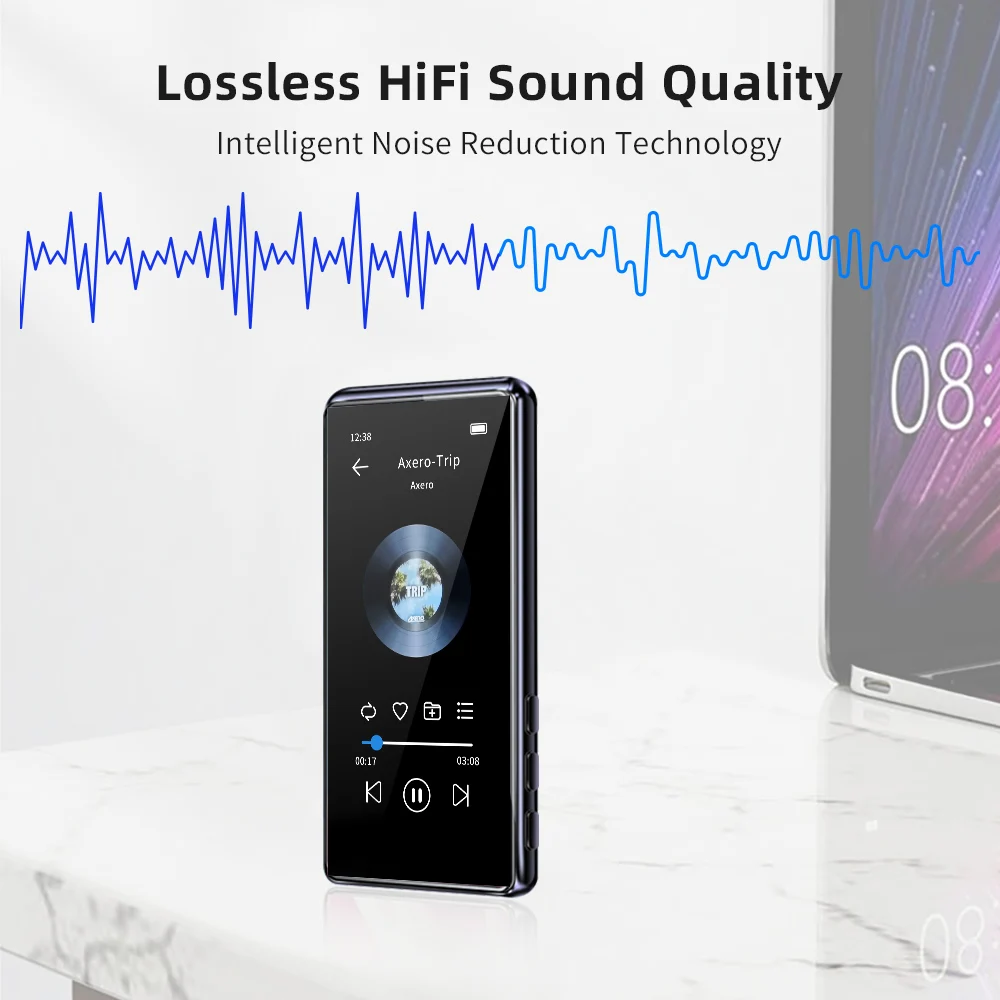 Deelife Bluetooth MP3 плеер и MP4 Воспроизведение с экраном FM радио Запись Встроенный 8 Гб