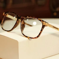 Fashion Women Retro Vintage Eyeglasses Frame Metal Men Square Glasses Frame Computer Optical Clear Eyewear Oculos