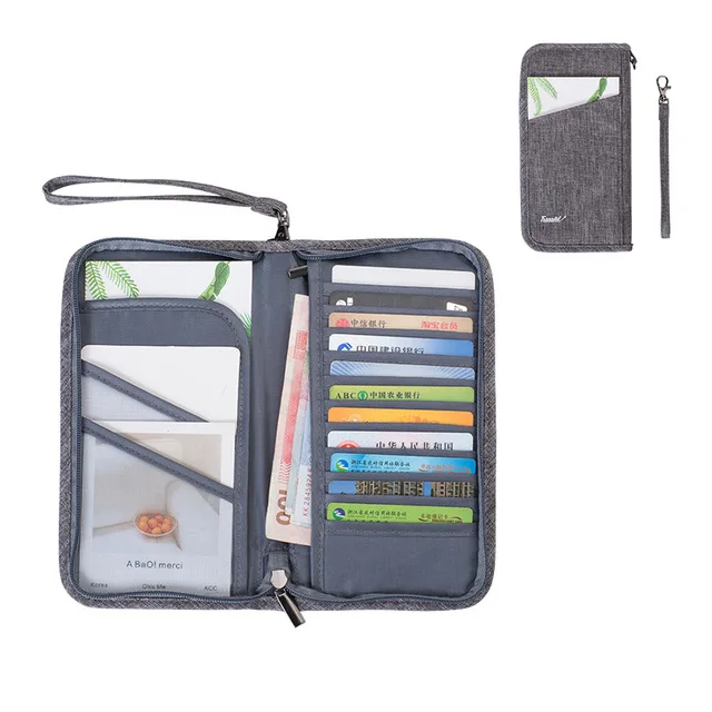 

Travel organizer travel documents passport holder travel wallet creative waterproof briefcase organizer Credit Card Bag