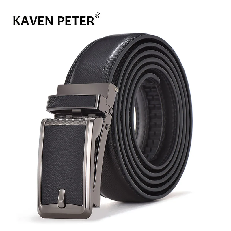 Luxury Brand  Automatic Buckle black Belts Male Genuine Leather Strap Belts For Men Top Quality Belt Cummerbunds