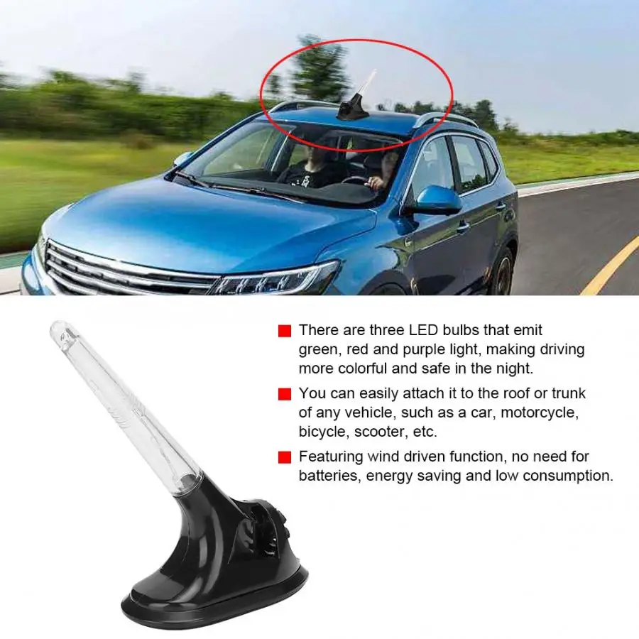 Универсальная автомобильная антенна ветровой мощности пластиковый
