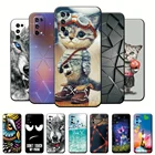 Чехол для OPPO Realme 7 Pro, мягкий силиконовый чехол-накладка с рисунком кошки, панды, Coque Realme 7, черный бампер из ТПУ, чехол для телефона s для OPPO Realme 7 Pro