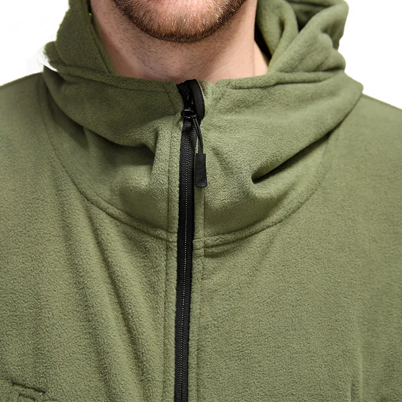 

Soft Shell Army Tactical Jacket Men Winter Warm Fleece Liner Outdoor Sport Windproof Hooded Clothes Cycling Hiking Climbing Coat