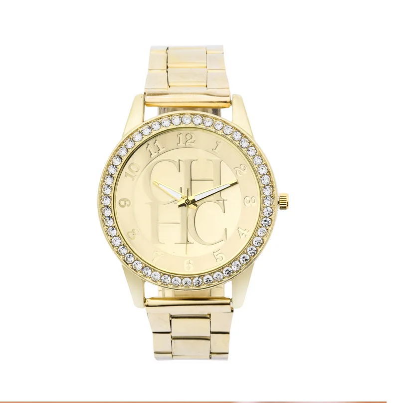 Reloj Mujer Новые модные повседневные брендовые CH женские часы из нержавеющей стали