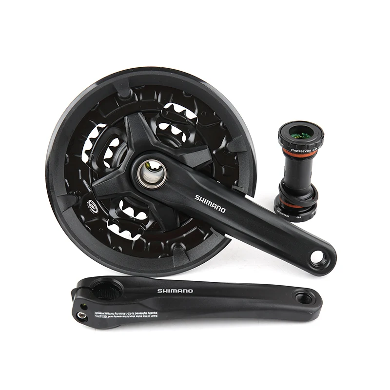 Новый Shimano FC MT210 3x9 27s Скорость MTB велосипедный шатун 44 32 22T 170 мм с охранной