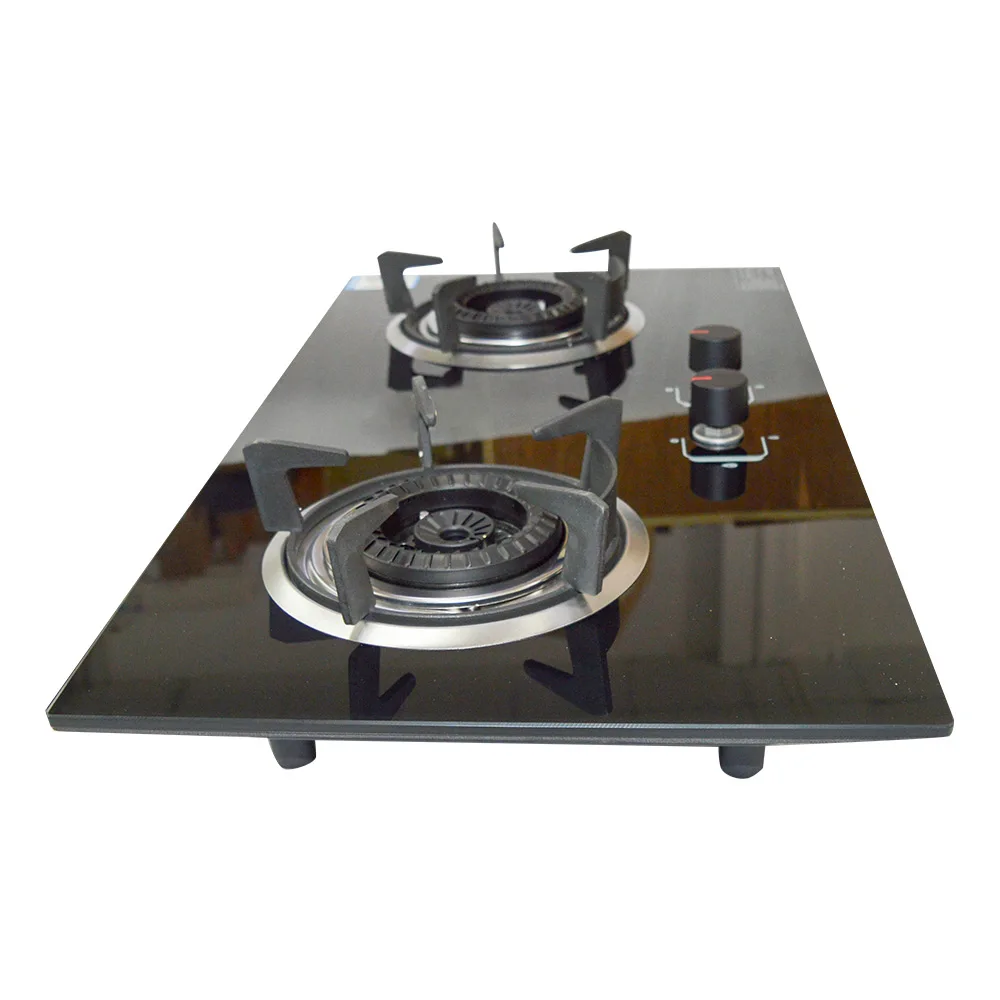 Газовая плита для дома энергосберегающая газовая бытовая стеклянная двойная