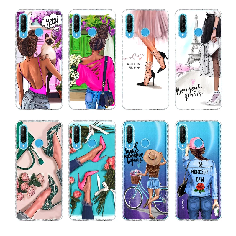 Стильные летние туфли для девочек Huawei Honor Mate 10 20 Nova P20 P30 P40 P умный мягкий