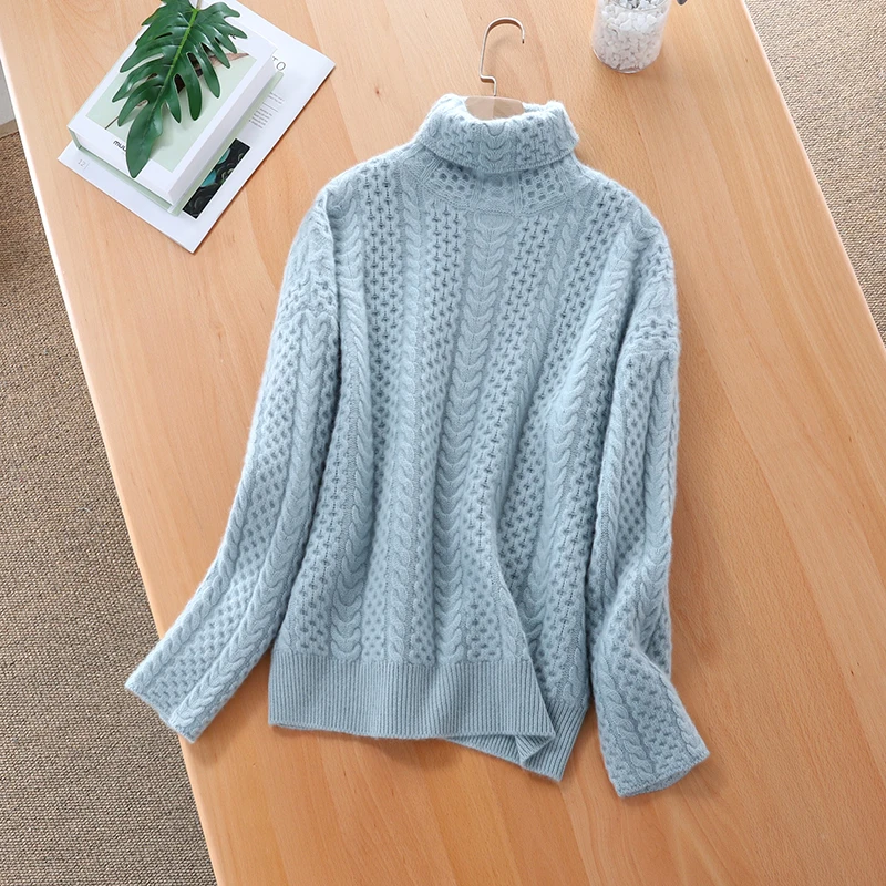 Фото LITVRIYH Autumn turtleneck women sweater knit tops female pullover long sleeve warm knitted jumper thick Женская одежда LITVRIYH Autumn turtleneck women sweater knit tops female pullover long sleeve warm knitted jumper thick Женская одежда