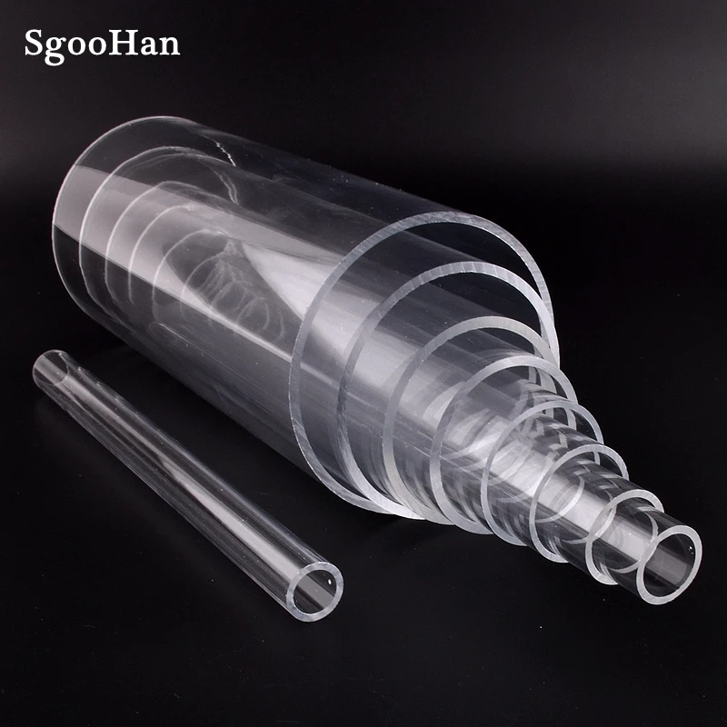 2 шт. прозрачные акриловые трубки для подачи воды диаметр 16-110 мм