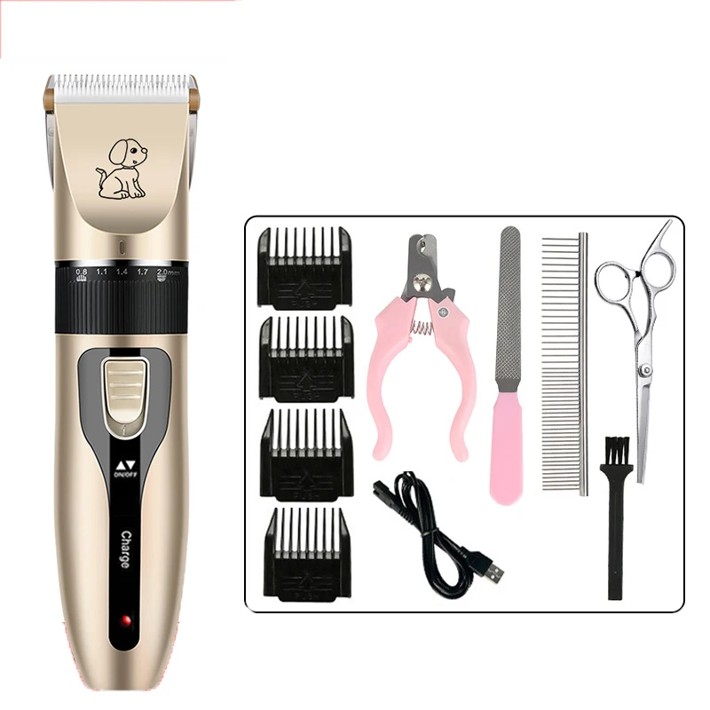 

Машинка для стрижки домашних питомцев, профессиональный Аккумуляторный триммер с USB-зарядкой, для груминга собак
