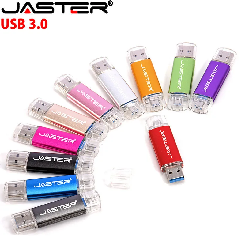 JASTER USB 3,0 высокоскоростной OTG флеш-накопитель Micro Usb флешка USB флеш-накопитель 4G 16GB 32GB 64GB внешний накопитель Флешка карта памяти