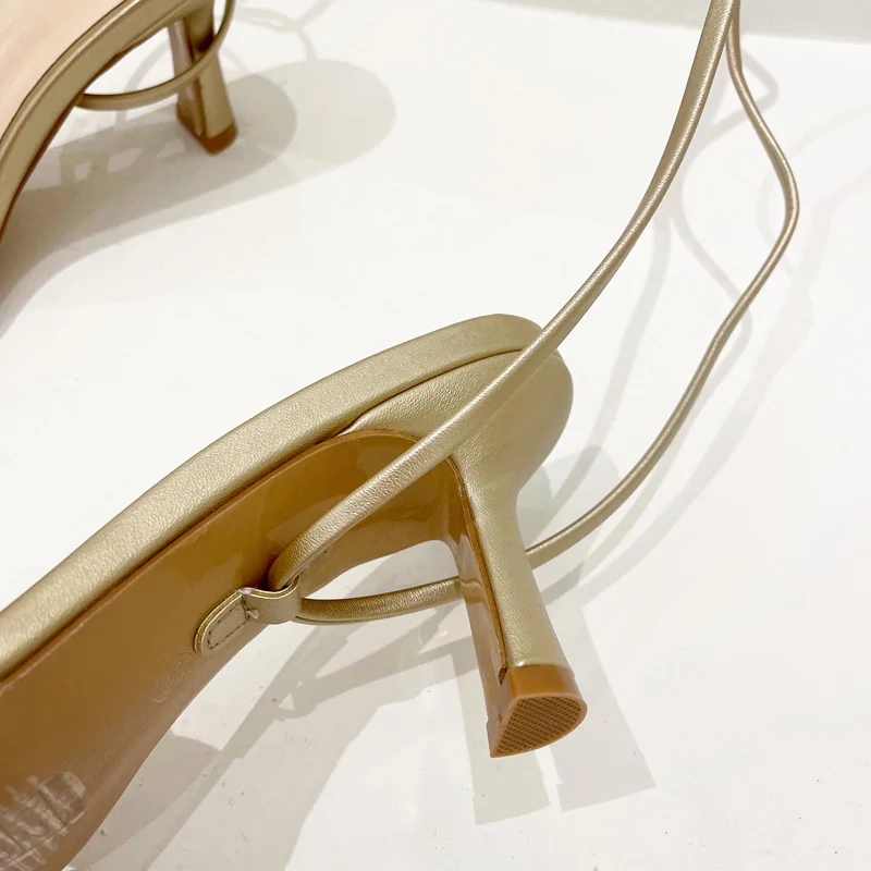 

Ladies Shoes And Sandals Low Heel Cross Strappy Girls Sandals Summer Office Shoes Pink Slippers Blue/Gold High Heel Sandals