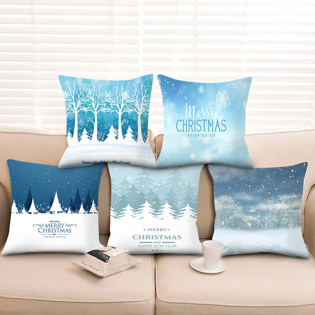 Рождественская серия наволочка для подушки домашнее украшение полиэстер