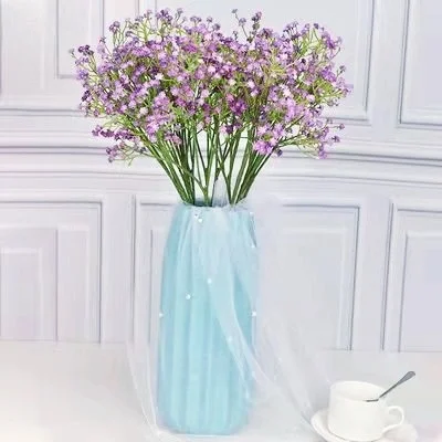 

Artificial Flowers,40cm7-forked Gypsophila Bouquet,holiday Gifts, Valentine's Day,wedding Scene Guide Decoration Plastic Flowers