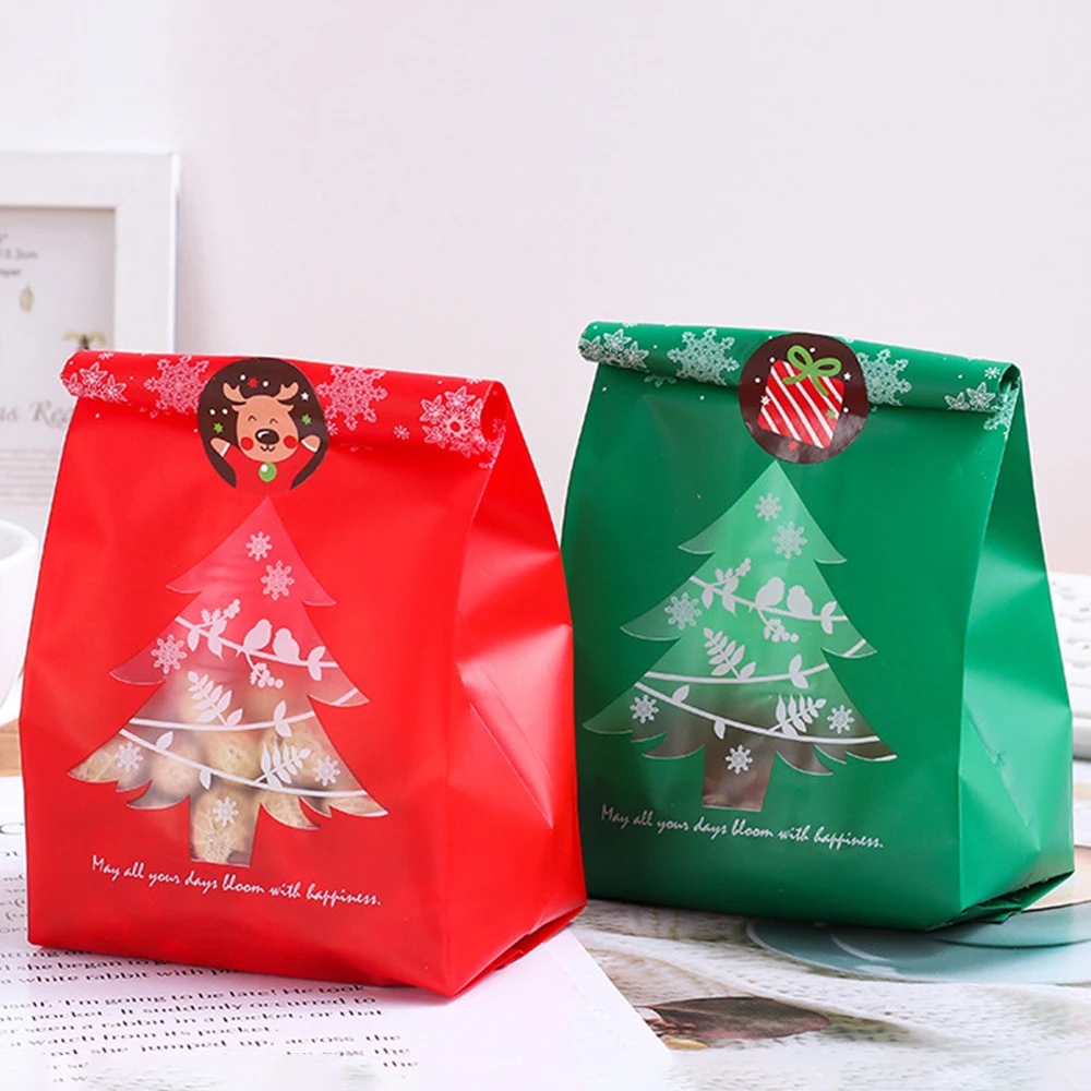 50 шт./набор бумажные пакеты для упаковки подарков