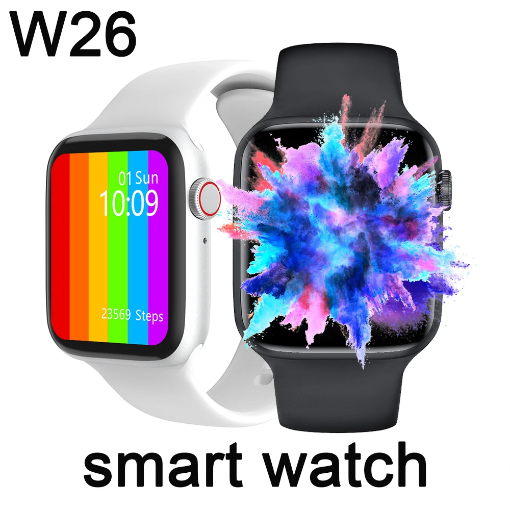 

Original W26 Smart Watch 1.75 Inch Men's and Women's DIY Dial Wireless Charger Thermometer for Android IOS