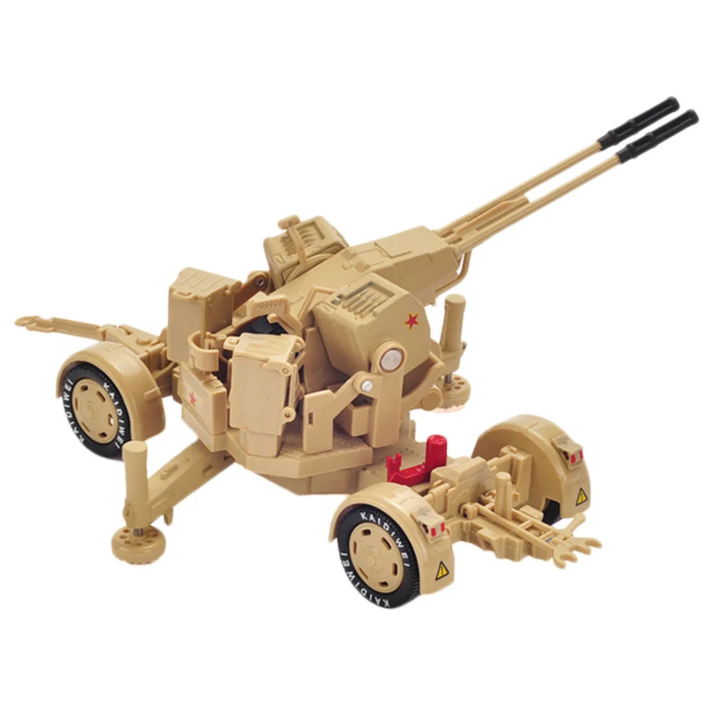 

1pc 1/35 Simulation Tank Model Alloy Anti-aircraft Kids Ornaments Toys Gifts