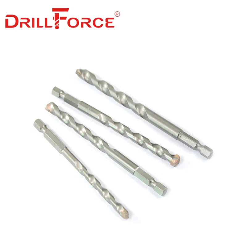 Drillforce сверла по бетону Вольфрам с твердосплавными режущими пластинами: бетон