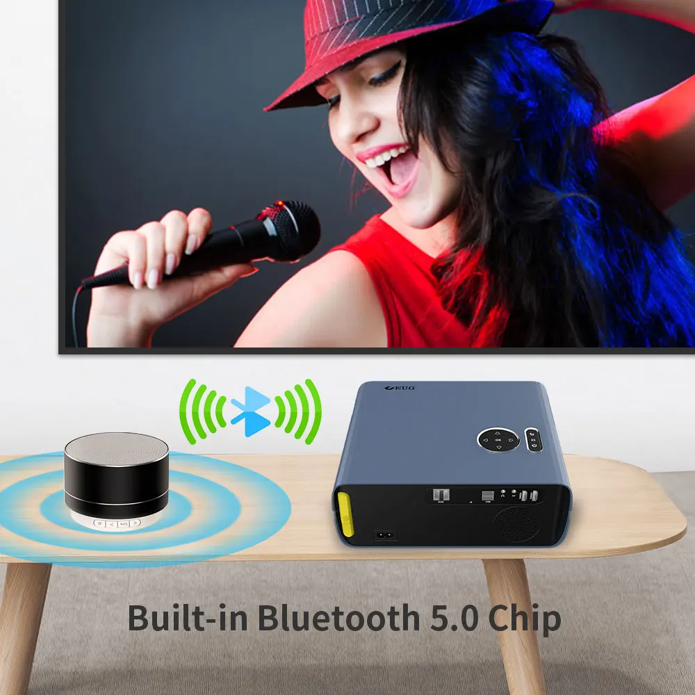 Full Hd проектор 1080P видео домашний кинотеатр 6500 люмен Android 9 0 Беспроводная система