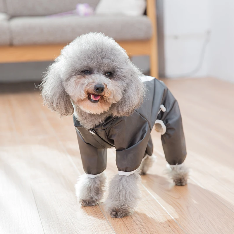 1 шт. водонепроницаемый плащ для собак OUYXR с капюшоном прозрачный собачий щенков