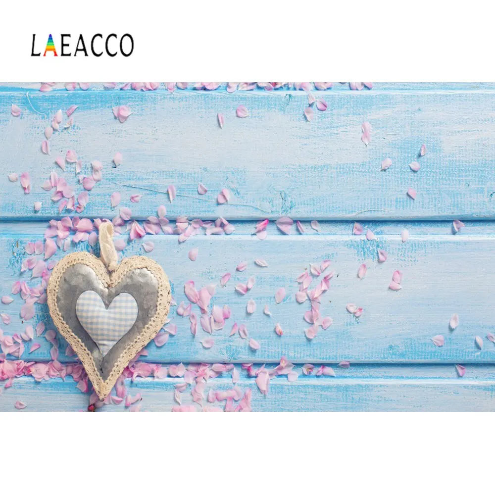 Laeacco деревянный фон серые доски ленты бабочка сердце шаблон ПЭТ кукла портрет