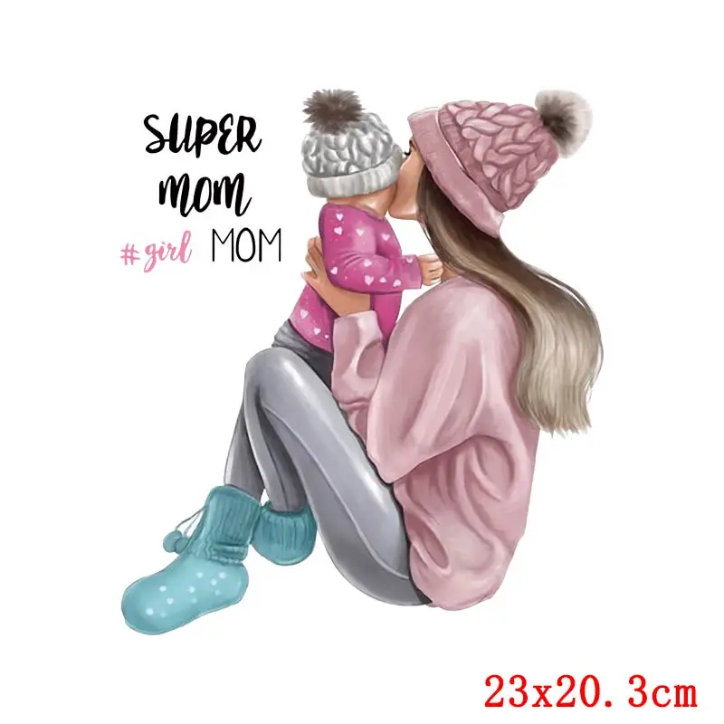 Термотрансферные наклейки для мам и малышей модные термотрансферные нашивки