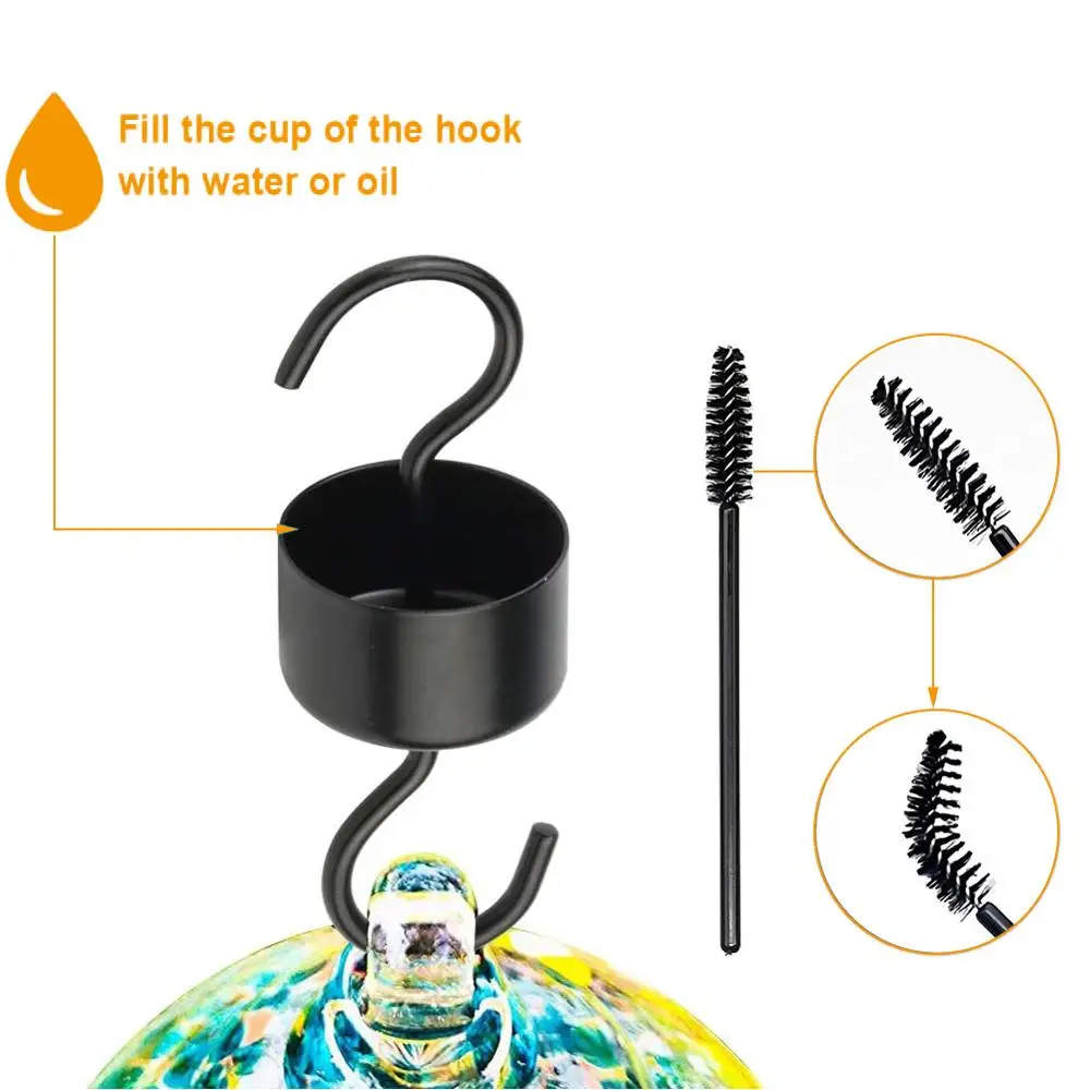 Колибри Фидер S Тип крюк щетка сад окно птица железный подачи воды муравей