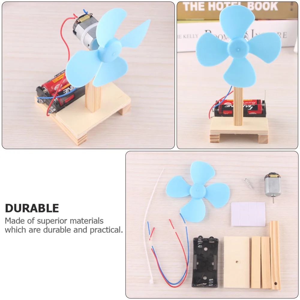 

1 Set of Scientific Experiment Set DIY Accessories Educational Fan Model