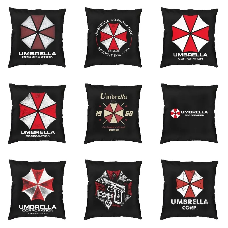 

Vintage Umbrella Corporation Corp Throw Pillow Cover Decoration Custom Video Game Cushion Cover Pillowcover for Living Room