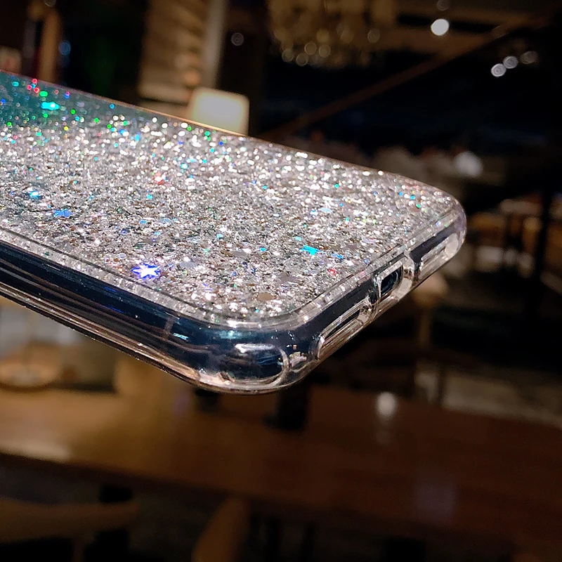 Прозрачный блестящий чехол со звездами для Samsung Galaxy A51 A71 A70 A50 A30 A40 A20 A10 A80 A90 A20S A10S A20E