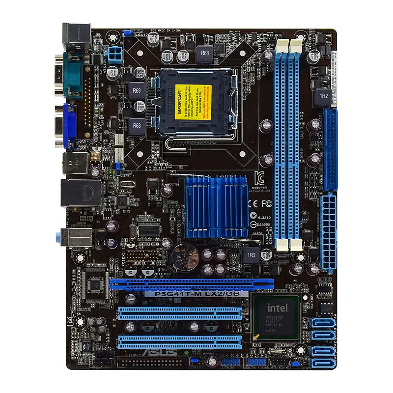 ASUS P5G41T-M LX2/GB LGA 775 Intel G41 Original Desktop PC Motherboard DDR3 PCI-E X16 VGA USB2.0 Core 2 Extreme/Core 2 Quad Cpus images - 6