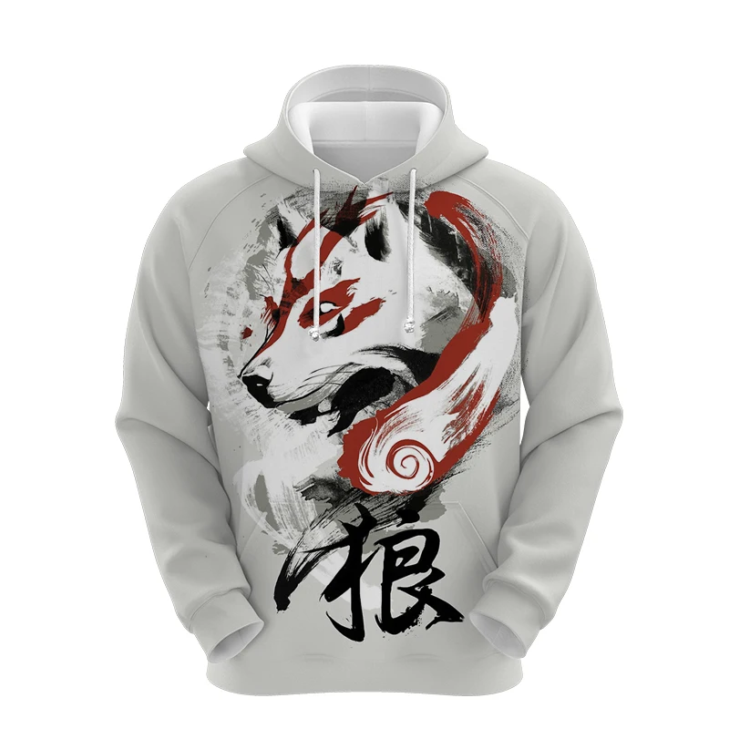 

Spring Men Cool Wolf 3D Print Hoodie Male Animals Sweatshirt Unisex Colorful Pullovers Sudadera Hombre Clothes Jacket Coat