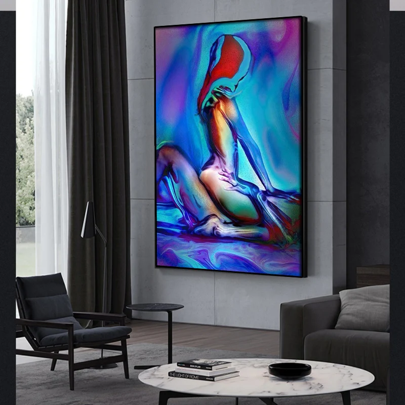 Сексуальная обнаженная Картина на холсте для мужчин и женщин художественная
