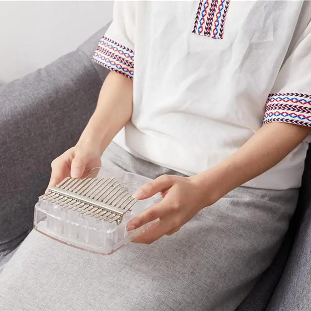 17-Key Kalimba Thumb Piano Crystal Transparent ABS Mbira Hot sale Keyboard Portable mini African Musical Instrument | Спорт и
