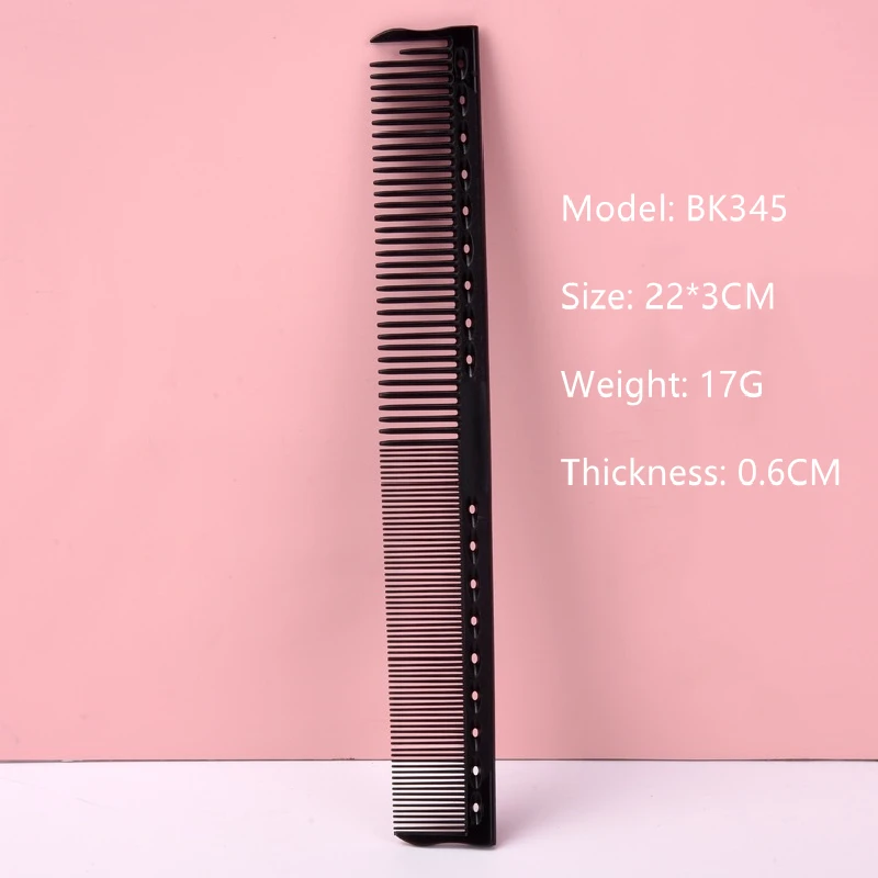 Double-sided Hair Cutting Comb Barber Haircut Hairbrush Salon Hairdressing Tip-tail Combs Hairstylist Pro Styling Tools Y0709 images - 6