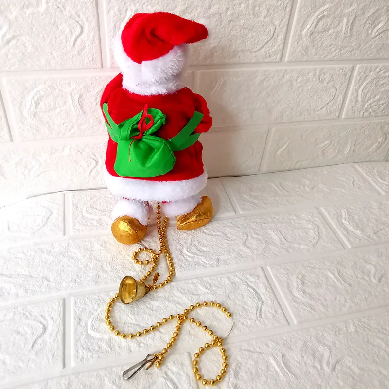 

100cm Climbing Rope Santa Claus Christmas Decorations Outdoor Parachute Santa Claus Doll Pendant New Year Decor Ornament