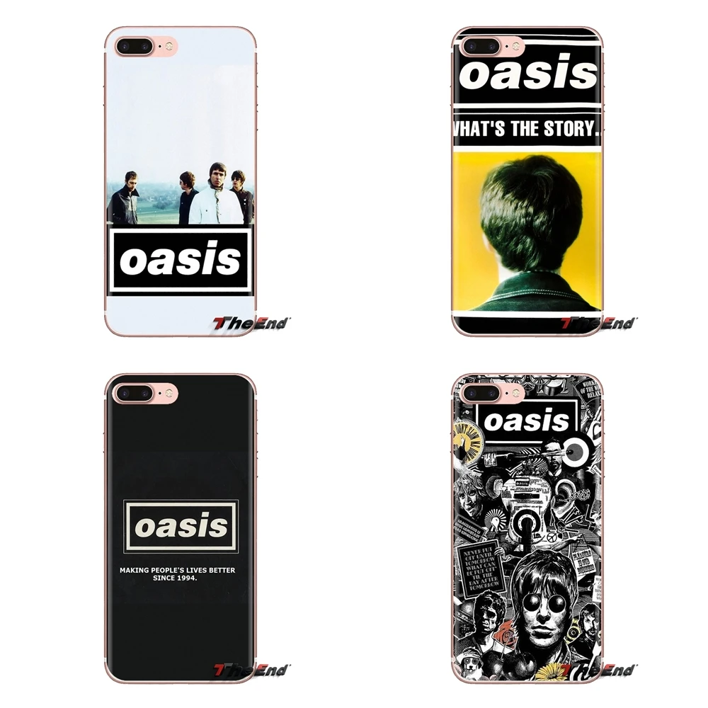 Для samsung Galaxy S2 S3 S4 S5 MINI S6 S7 edge S8 S9 Plus Note 2 3 4 5 8 Coque Fundas Oasis rock Band прозрачный мягкий чехол