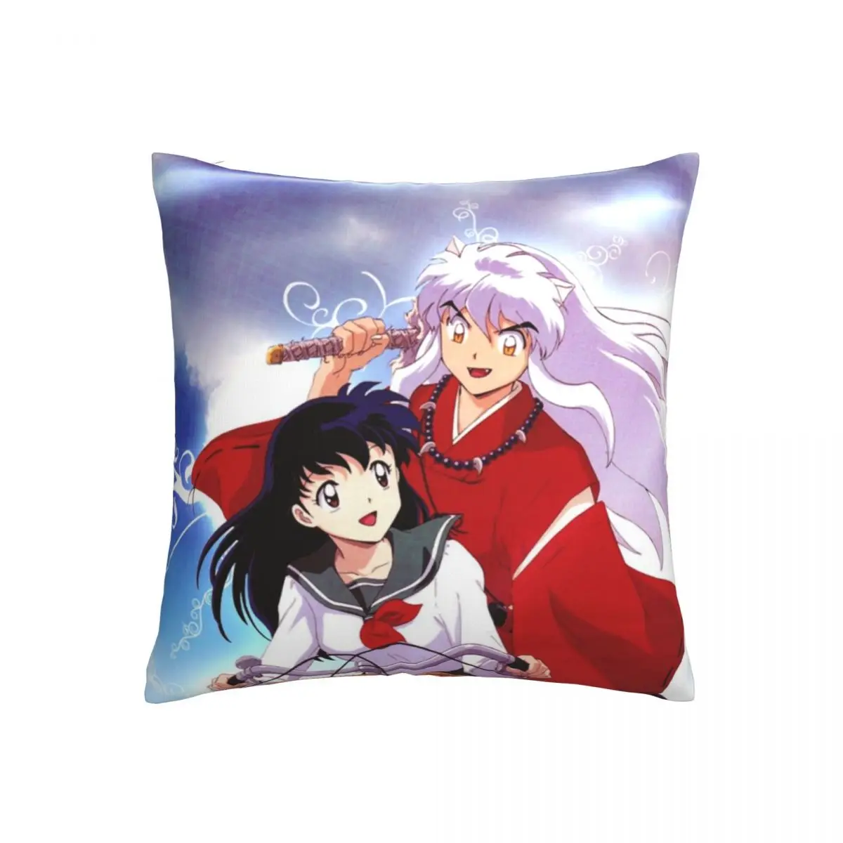 

Inuyasha Anime Decorative Pillow Case Throw Pillow Case Red Square Pillow Case Home Decoration Unique Pillow Case