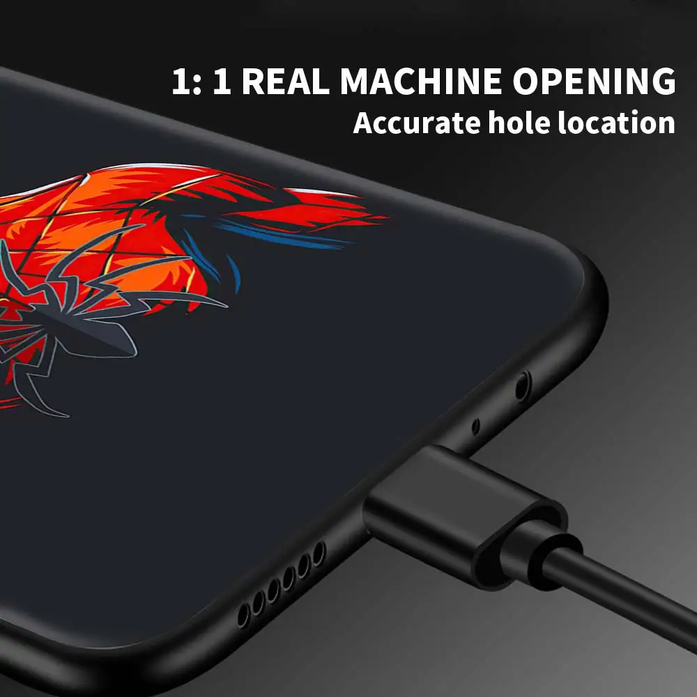 soft silicone phone case for realme 8 c21 6 7 5 pro c3 c11 c12 c15 c21y 7i c20 c25 c20a black cover amazing spider man movie free global shipping
