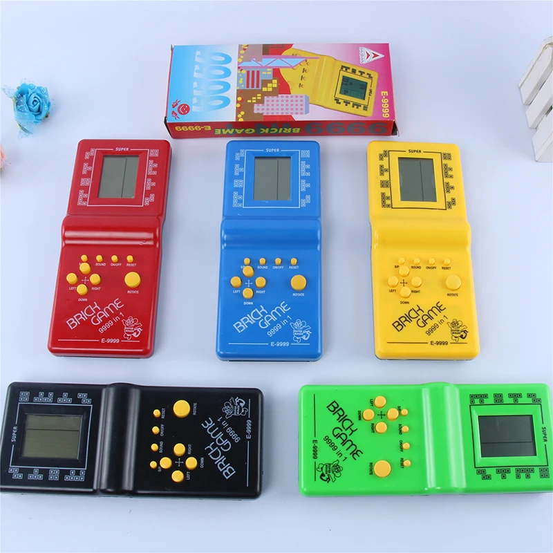 

Handheld Game Machine Classic Tetris Game Kids Game Console Toy with Music Playback Retro Children Pleasure Games Player