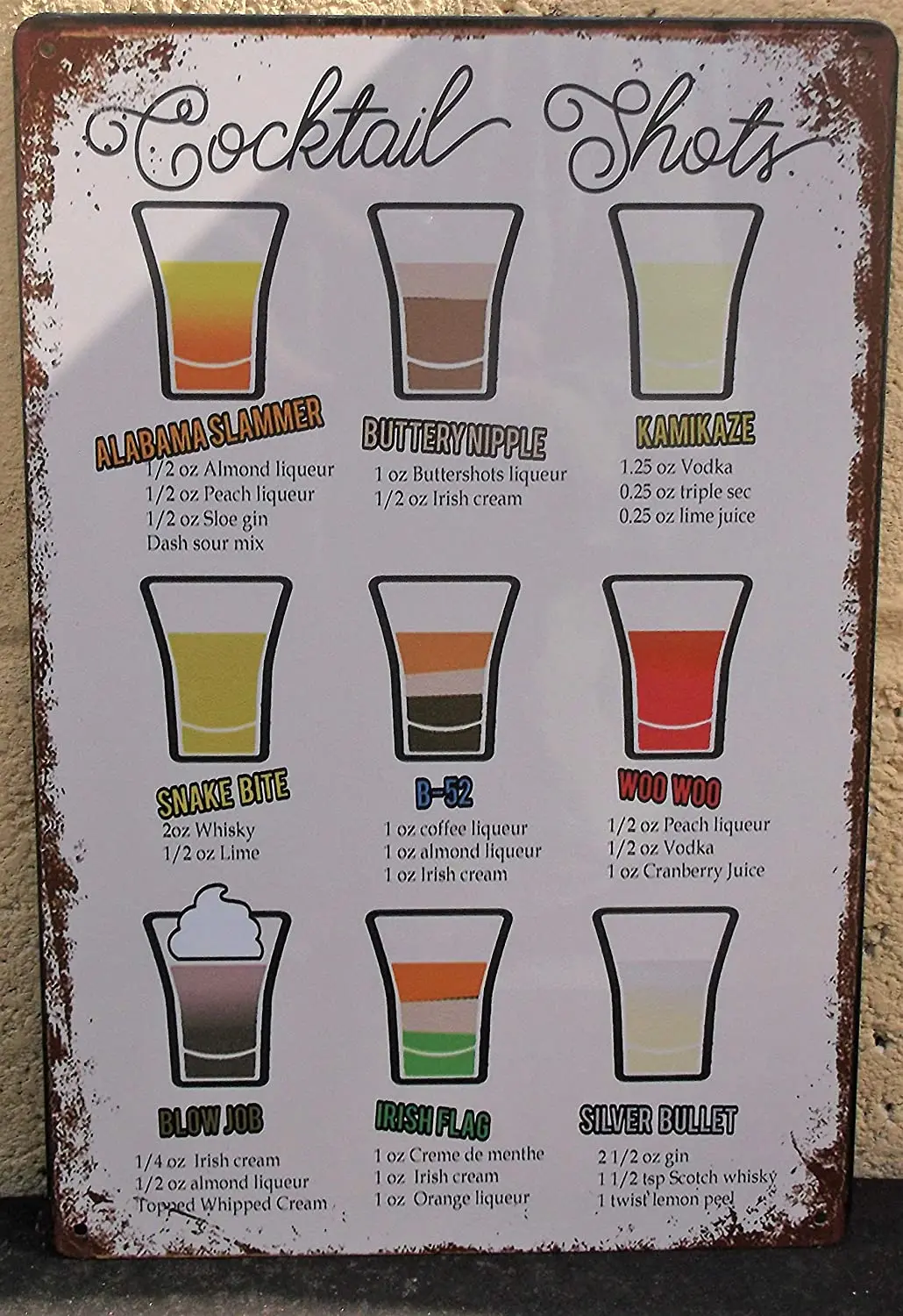 

Постер на стену, металлический, Оловянная табличка, 12x8 дюймов