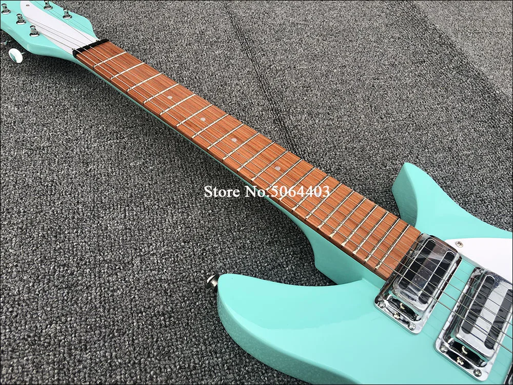 Высококачественная электрогитара 325 пустая гитара F яркий гриф зеленая краска 3
