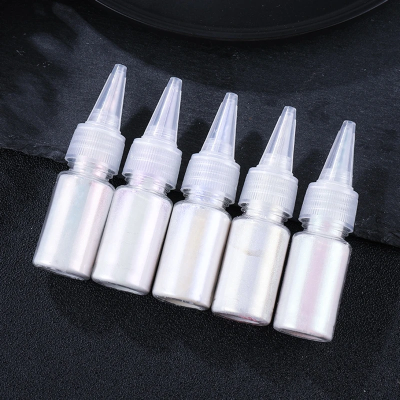 

5 Colors Cosmetic Grade Pearlescent Natural Mica Mineral Powder Epoxy Resin Dye Pearl Pigment