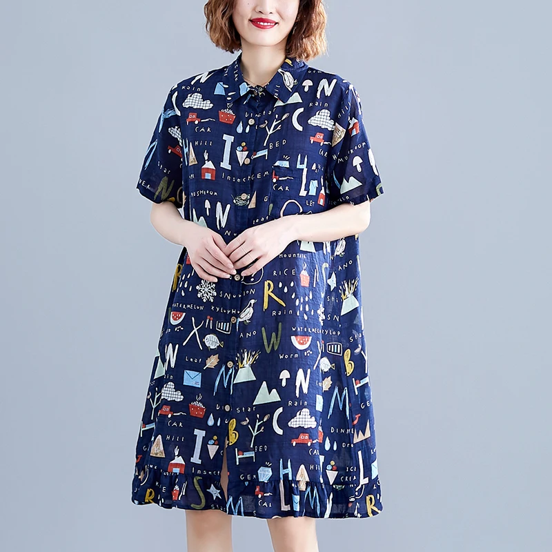 2020 New Arrive Summer Maternity Dress Woman Cartoon Print Large Size Dresses Pregnant Clothing MD-02269 | Мать и ребенок
