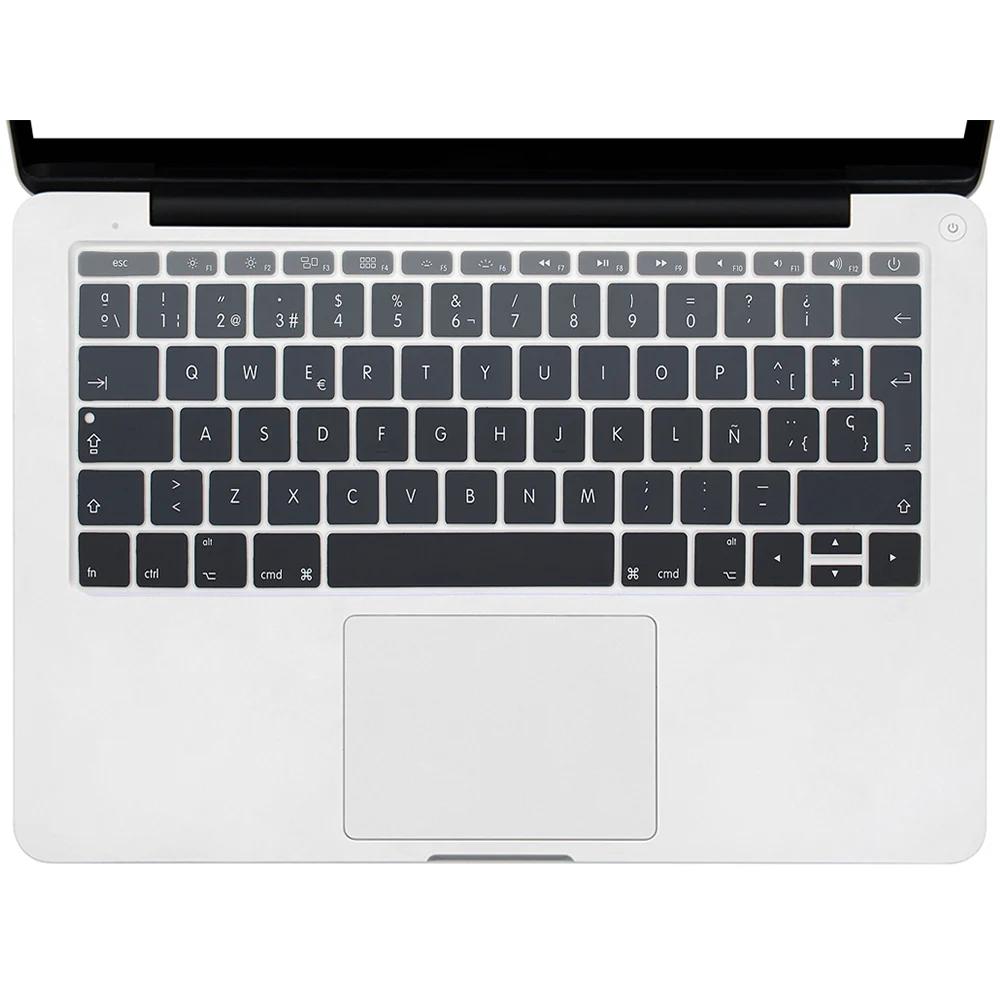 Чехол для клавиатуры HRH Rainbow с испанской раскладкой силиконовый чехол Mac Pro 13 A1708