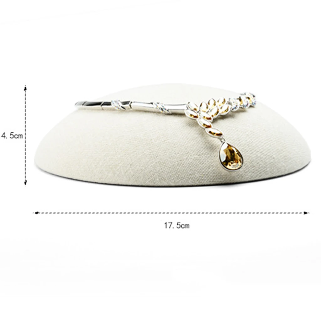 

Dome Shape Jewelry Display Tray Half Round For Necklace Bracelet Earrings