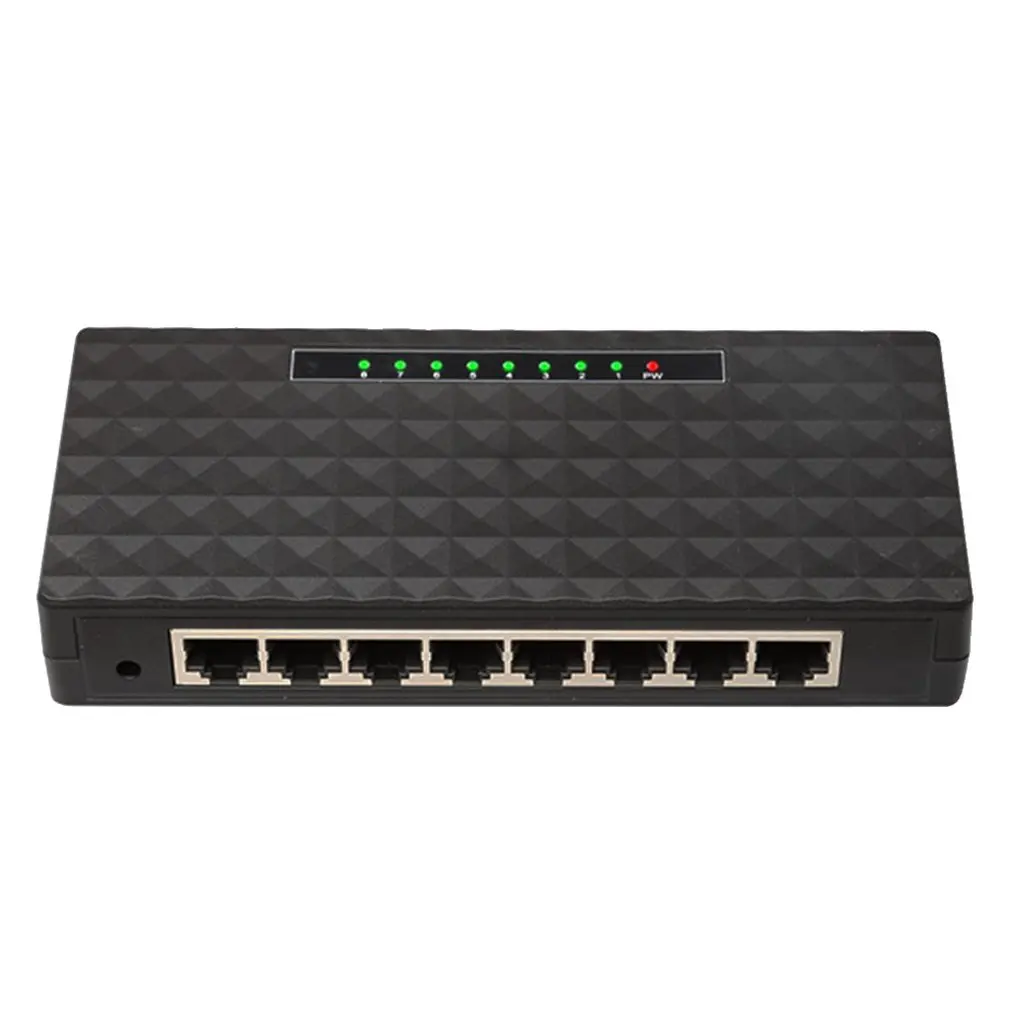 8 Порты и разъёмы Беспроводной сетевой коммутатор Gigabit Lan Poe коммутатора Ethernet