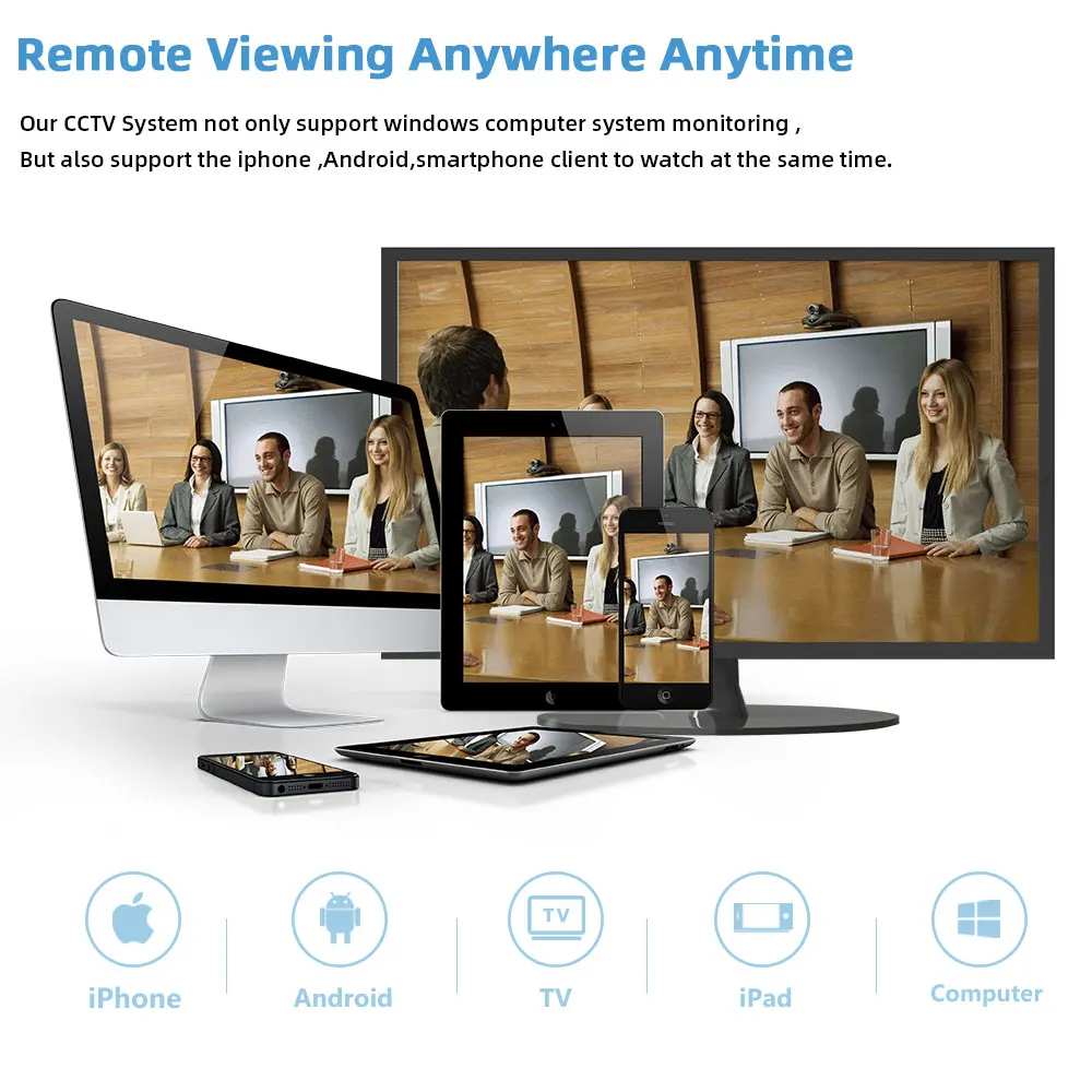 4-канальный 5-мегапиксельный AHD DVR комплект домашней камеры видеонаблюдения