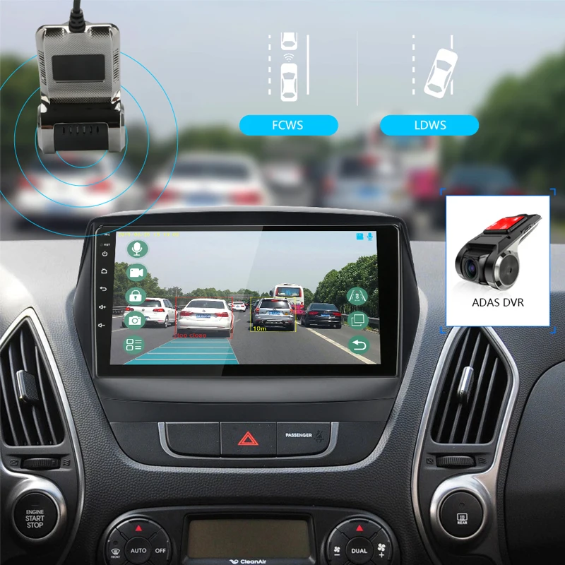 Jansite " Автомобильный радиоплеер для hyundai Tucson 2 2011- Авторадио Android 2G+ 32G Сенсорное зеркало-link плееры с рамкой